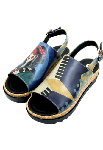 DOGO Damen Gigi Sandale mit Absatz, Mehrfarbig, 41 EU von DOGO