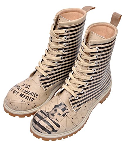 DOGO Damen Long Boots Halbhohe Stiefel, Multicolor, 39 EU von DOGO