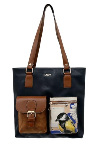 DOGO Damen Multi Pocket Bag, dunkelblau von DOGO