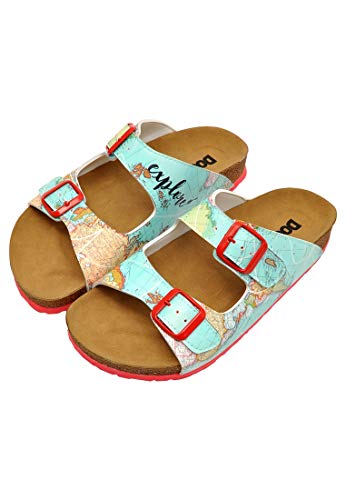 DOGO Damen Stella Sandale, Multicolor, 41 EU von DOGO