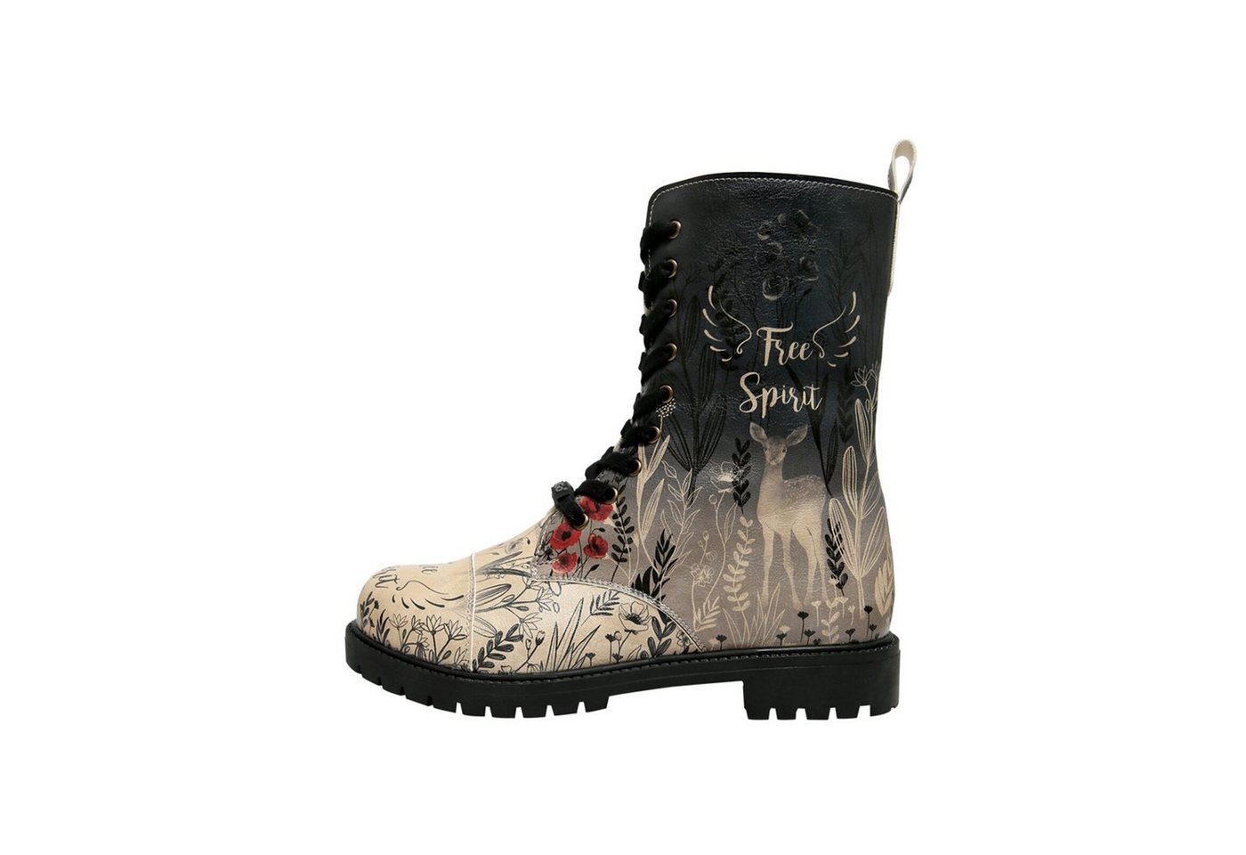 DOGO Zipsy High-Top Boots Owls Family Damen Stiefeletten Schnürboots Vegan DOGO Zipsy High-Top Boots Owls Family Damen Stiefeletten Schnürboots Vegan von DOGO