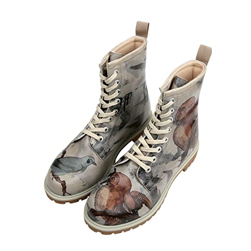 DOGO Vegane Damen Boots Stiefeletten - Chatting on a Branch 38 von DOGO