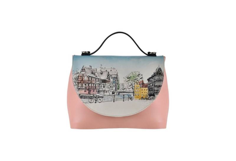 DOGO Henkeltasche Handy Umhängetasche Take A Walk Schultertasche, Handgefertigt von DOGO