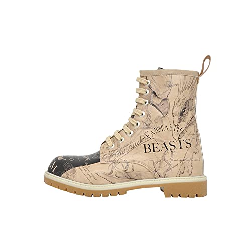 DOGO Long Boots - I want to be a Wizard Fantastic Beasts - Vegane Damen Boots und Nachhaltige und Bunte Stiefeletten - Trendige Bequeme Stiefel für Damen von DOGO