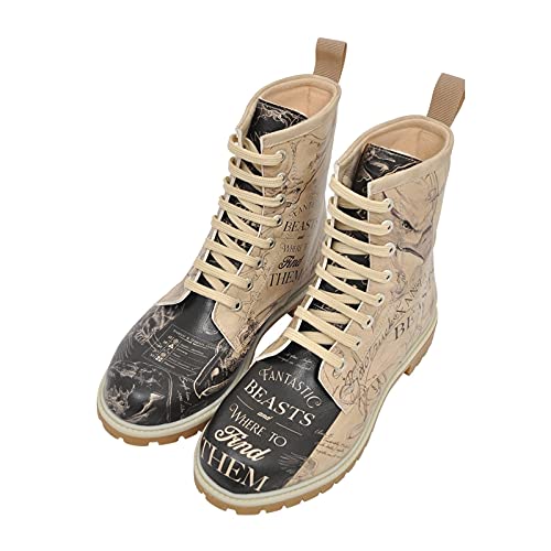 DOGO Long Boots - I want to be a Wizard Fantastic Beasts - Vegane Damen Boots und Nachhaltige und Bunte Stiefeletten - Trendige Bequeme Stiefel für Damen von DOGO