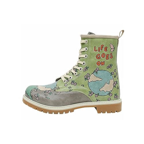 DOGO Long Boots - Life Goes On - Vegane Damen Boots und Nachhaltige und Bunte Stiefeletten - Trendige Bequeme Stiefel für Damen von DOGO