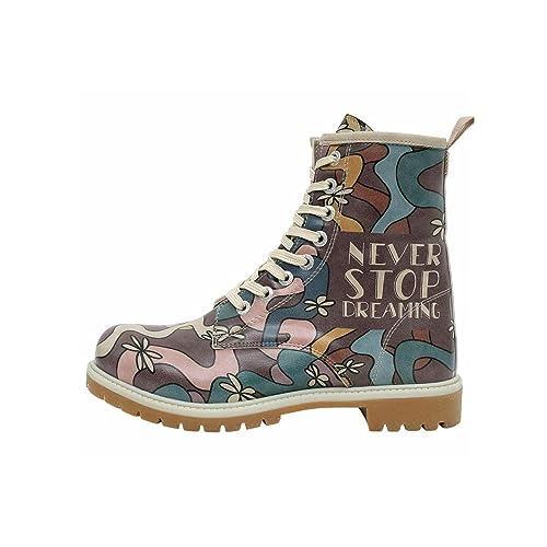 DOGO Long Boots - Never Stop Dreaming - Vegane Damen Boots und Nachhaltige und Bunte Stiefeletten - Trendige Bequeme Stiefel für Damen von DOGO