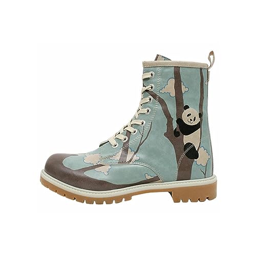 DOGO Long Boots - Panda Hug - Vegane Damen Boots und Nachhaltige und Bunte Stiefeletten - Trendige Bequeme Stiefel für Damen von DOGO