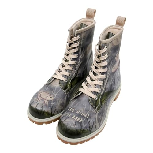DOGO Long Boots - The Night is Dark - Vegane Damen Boots und Nachhaltige und Bunte Stiefeletten - Trendige Bequeme Stiefel für Damen 37 von DOGO