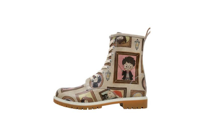 DOGO Longe Boots Schnürstiefel Frames-Of-Hogwarts Damen Stiefeletten Schnürboots Handgefertigt von DOGO