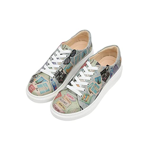 DOGO Myra - Ready to Travel - Vegane Atmungsaktive Bunte Damen Sneaker von DOGO