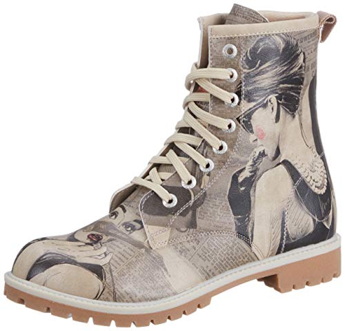 DOGO Schuhe Vegane Damen Boots Stiefeletten - Go Back to Being Yourself 41 von DOGO