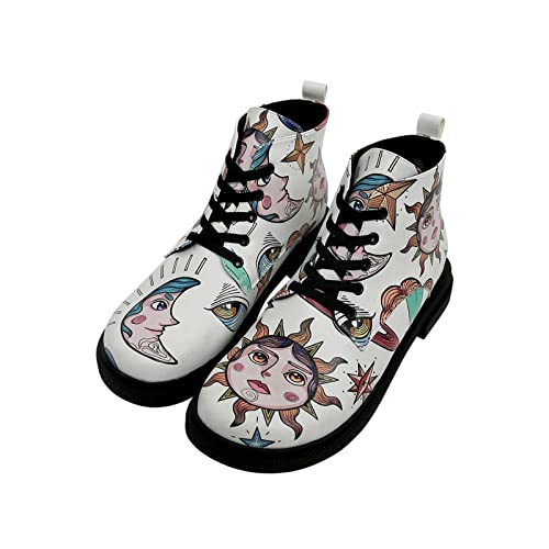 DOGO Schuhe Vegane Damen Victoria Boots - Dreams for Dreamers 37 von DOGO