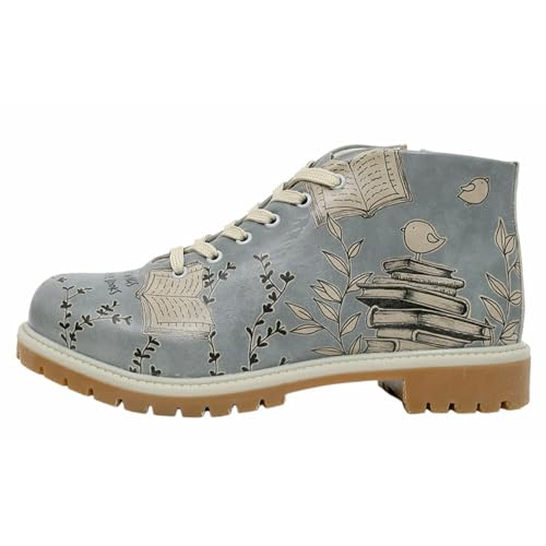 DOGO Shortcut Boots - Birds Have Wings - Vegane Damen Boots und Nachhaltige und Bunte Stiefeletten - Trendige Bequeme Stiefel für Damen von DOGO