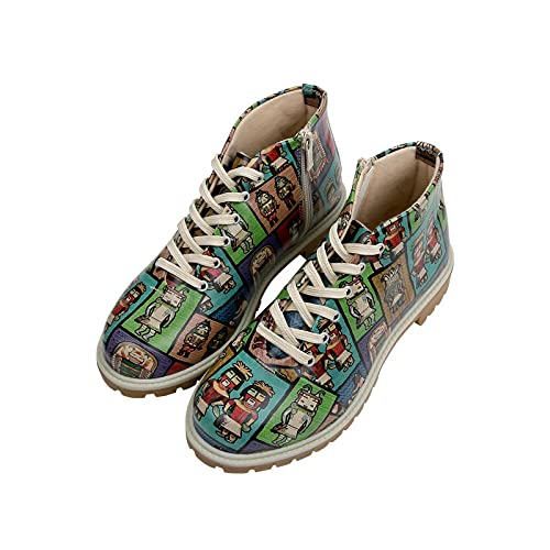 DOGO Damen Shortcut Boots Stiefelette, Multicolore, 36 EU DOGO Damen Shortcut Boots Stiefelette, Multicolore, 36 EU von DOGO