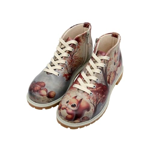 DOGO Shortcut Boots - These are Ma Nuts - Vegane Damen Boots und Nachhaltige und Bunte Stiefeletten - Trendige Bequeme Stiefel für Damen 41 von DOGO