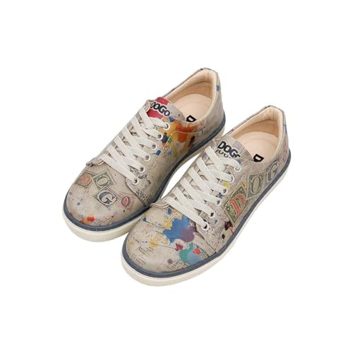 DOGO Sneaker - Dogo Stamp Vegan Atmungsaktiv Mehrfarbig Damen Sneaker 38 von DOGO