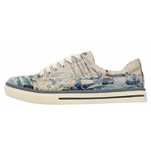 DOGO Sneaker Watercolor and Sailors- Vegan Atmungsaktiv Mehrfarbig Damen Sneaker von DOGO