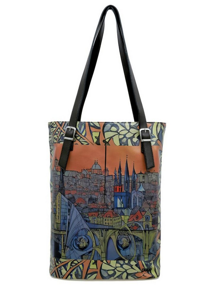 DOGO Umhängetasche Tall Bag Damen Schultertasche City Of Spires Damen, Handgefertigt von DOGO
