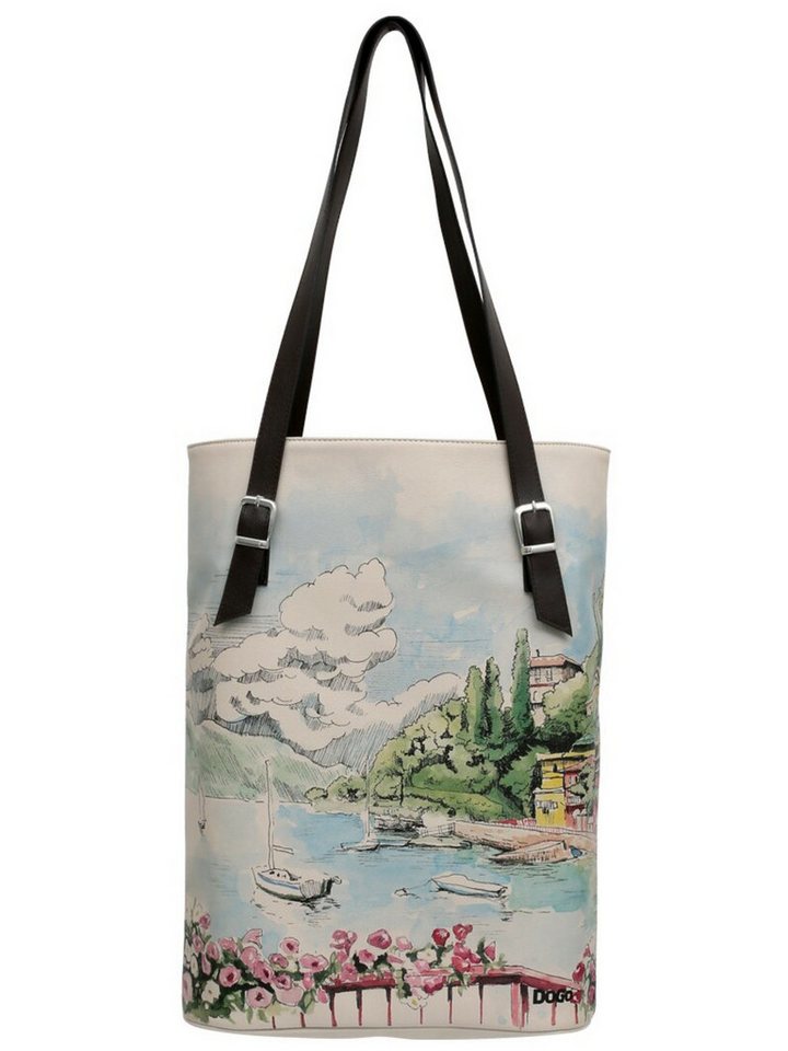 DOGO Umhängetasche Tall Bag Damen Schultertasche Lago Di Como Damen Schultertasche, Handgefertigt von DOGO