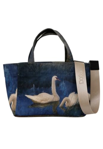 DOGO Vegan Tote Bag für Damen, Two Swans, one size, Zeitgenössisch von DOGO
