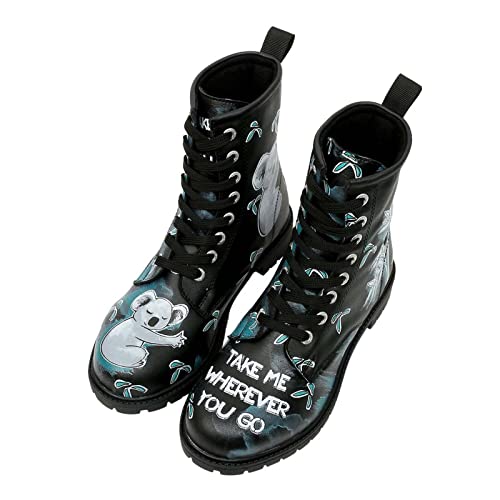 DOGO Vegane Damen Boots Stiefeletten - Koala Hug 36 von DOGO