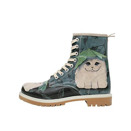 DOGO Vegane Damen Boots Stiefeletten - Rain Drops May Heal Your Soul 41 von DOGO