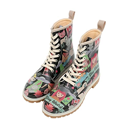 DOGO Vegane Damen Boots Stiefeletten - Stay Weird 39 von DOGO