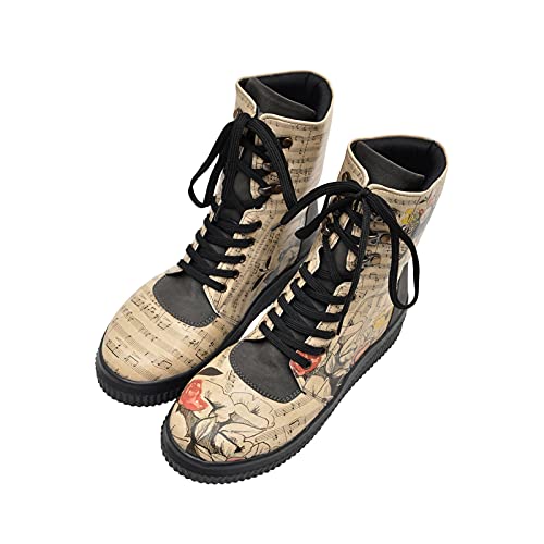 DOGO Vegane Damen Future Boots Stiefeletten - Music on World Off 41 von DOGO