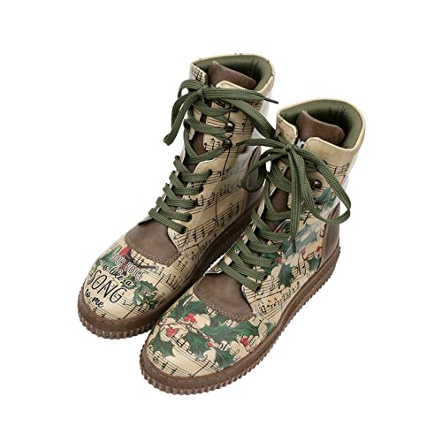 DOGO Vegane Damen Future Boots Stiefeletten - Your Voice is Like A Song to Me 39 von DOGO