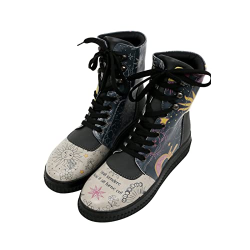 DOGO Vegane Damen Future Boots Stiefeletten - and Wonders How It All Turns Out 36 von DOGO