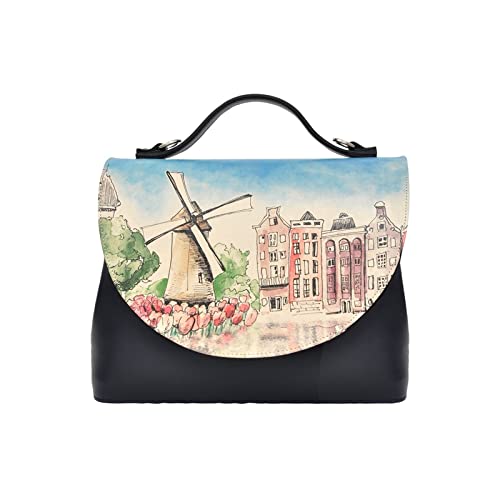 DOGO Vegane Damen Schultertaschen Umhängetaschen Handy Bag - Little by Little One Travels Far von DOGO