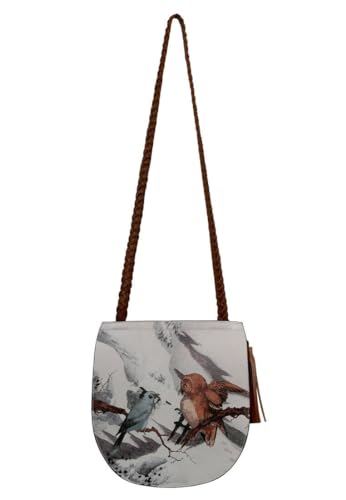 DOGO Vegane Damen Schultertaschen Umhängetaschen Ivy Bag - Chatting on a Branch von DOGO