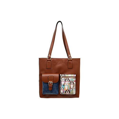 DOGO Vegane Damen Schultertaschen Umhängetaschen Multi Pocket Bag - Best Friends Forever von DOGO