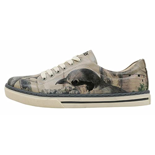 DOGO Vegane Damen Sneaker - Birds of The Castle 36 von DOGO