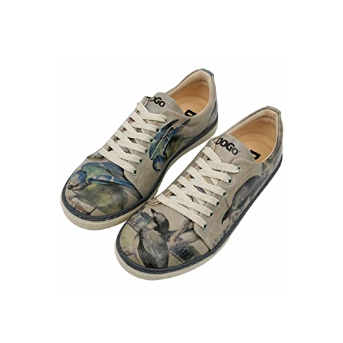 DOGO Vegane Damen Sneaker - Birds of The Castle 38 von DOGO