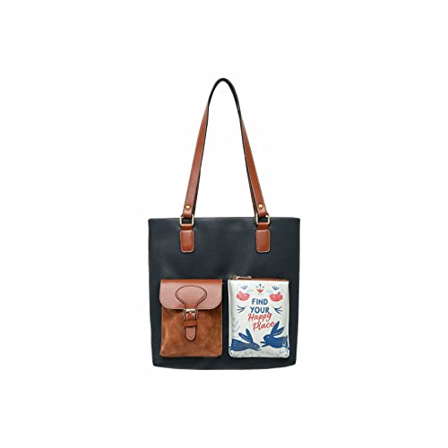 DOGO Vegane Damen Umhängetaschen - Handgefertigt Schultertaschen und Handtasche - Multi Pocket Bag - Choose Your Side von DOGO