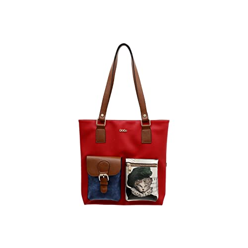 DOGO Vegane Damen Umhängetaschen - Handgefertigt Schultertaschen und Handtasche - Multi Pocket Bag - Mon Cher von DOGO