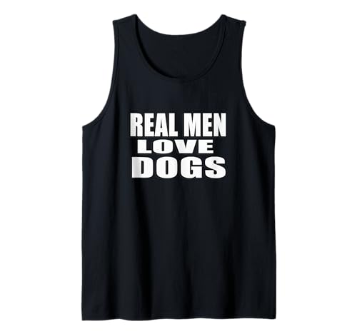 Herren Echte Männer lieben Hunde Haustiere lieben lustig Tank Top Herren Echte Männer lieben Hunde Haustiere lieben lustig Tank Top von DOGS ARE AWESOME DESIGNS