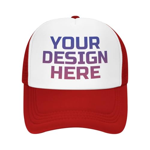 DOHXQM Benutzerdefinierte Baseball -Kappe Design Ihre eigenen Hüte Benutzerdefinierten Hats Logo Personalisierte Baseball Cap Benutzerdefinierte Hut Fügen Sie Ihr eigenes Design/Text/Fotos von DOHXQM
