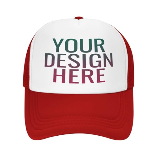 DOHXQM Benutzerdefinierte Baseball -Kappe Design Ihre eigenen Hüte Benutzerdefinierten Hats Logo Personalisierte Baseball Cap Benutzerdefinierte Hut Fügen Sie Ihr eigenes Design/Text/Fotos von DOHXQM