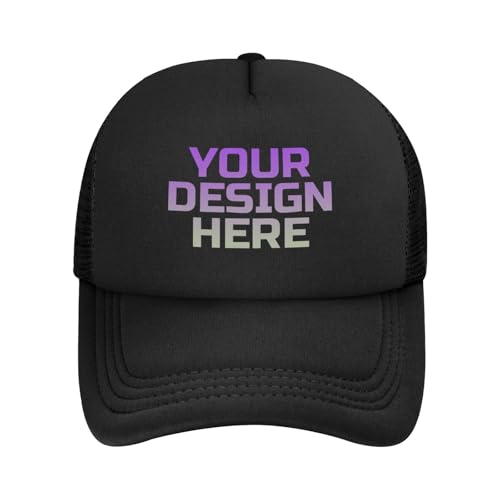 DOHXQM Benutzerdefinierte Baseball -Kappe Design Ihre eigenen Hüte Benutzerdefinierten Hats Logo Personalisierte Baseball Cap Benutzerdefinierte Hut Fügen Sie Ihr eigenes Design/Text/Fotos von DOHXQM