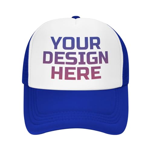 DOHXQM Benutzerdefinierte Baseball -Kappe Design Ihre eigenen Hüte Benutzerdefinierten Hats Logo Personalisierte Baseball Cap Benutzerdefinierte Hut Fügen Sie Ihr eigenes Design/Text/Fotos von DOHXQM