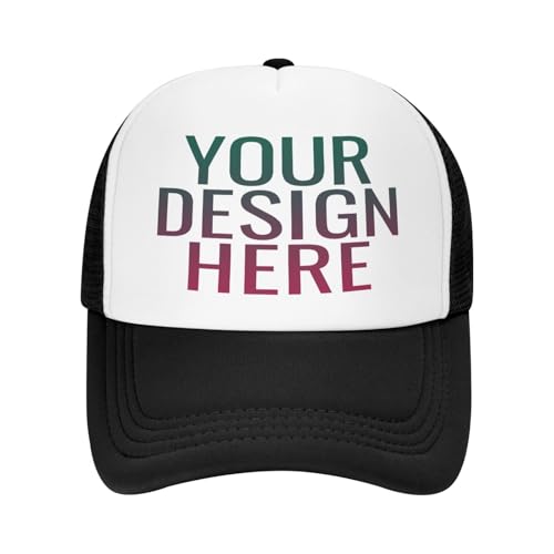 DOHXQM Benutzerdefinierte Baseball -Kappe Design Ihre eigenen Hüte Benutzerdefinierten Hats Logo Personalisierte Baseball Cap Benutzerdefinierte Hut Fügen Sie Ihr eigenes Design/Text/Fotos von DOHXQM