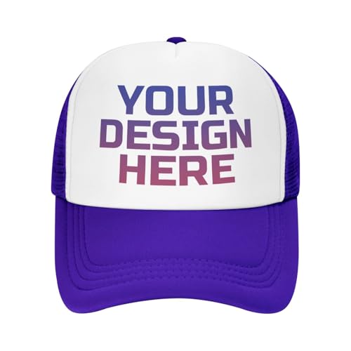 DOHXQM Benutzerdefinierte Baseball -Kappe Design Ihre eigenen Hüte Benutzerdefinierten Hats Logo Personalisierte Baseball Cap Benutzerdefinierte Hut Fügen Sie Ihr eigenes Design/Text/Fotos von DOHXQM
