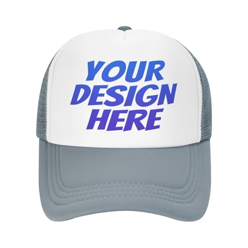 DOHXQM Benutzerdefinierte Baseball -Kappe Design Ihre eigenen Hüte Benutzerdefinierten Hats Logo Personalisierte Baseball Cap Benutzerdefinierte Hut Fügen Sie Ihr eigenes Design/Text/Fotos von DOHXQM
