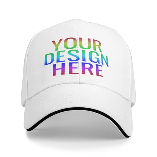 DOHXQM Benutzerdefinierte Hut -Design Ihre eigenen, personalisierten klassischen Hüte für Männer und Frauen, anpassbare Baseballkappe für Outdoor Ihrem Fototogat Logo Custom Trucker Hut von DOHXQM