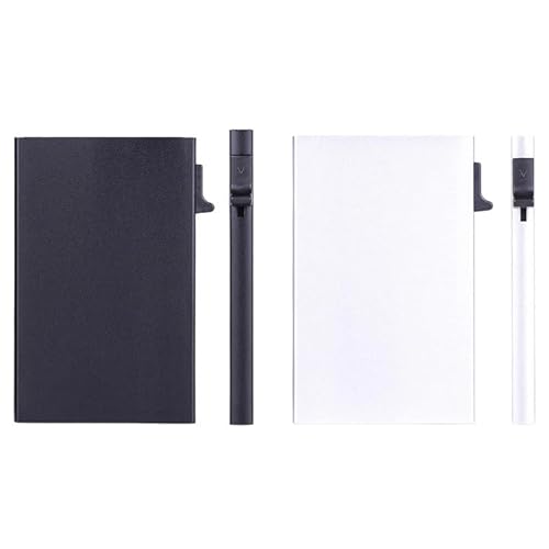 DOINEUFL Schlanke RFID-blockierende Geldbörse für Herren – minimalistisches Kreditkartenetui | Pop-Up-Kartenetui aus Metall (AA Aluminium) | Reise- und Urlaubszubehör | UK-Herren-Geldbörsen (Schwarz von DOINEUFL