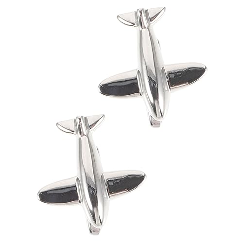 DOITOOL 1 Paar Hochwertige Flugzeug Manschettenknöpfe Elegantes Design für Herren Langlebige Cufflinks für Anzüge und Accessoire für Partys und Besondere Anlässe von DOITOOL
