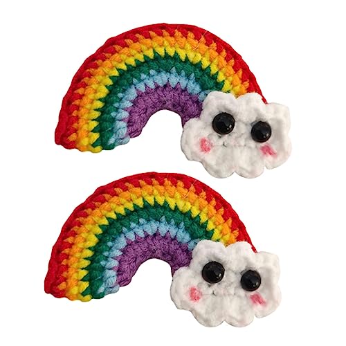 DOITOOL 1 Paar Regenbogen Haars pange m? snap clips Seitenklemme einrasten haarschmuck Haarspangen Kinder Haarnadeln Haar Klammern Temperament Kopfbedeckung Südkorea Garn von DOITOOL